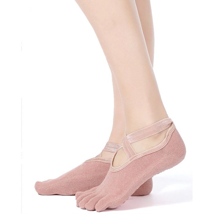 Topsocks Yoga Sokken met Tenen en Anti-Slip